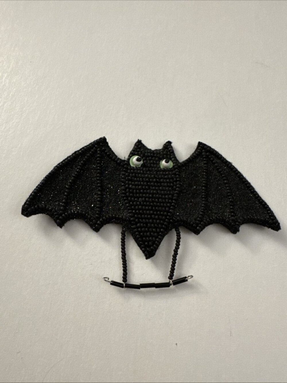 Hallmark Halloween Beaded Felt Bat Spooky MM13